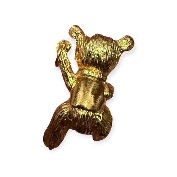 1978 Franklin Mint 75th Anniversary Teddy Bear Pendant Charm 24K Gold Plated - Picture 5 of 10